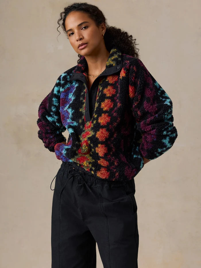 Women's Fireside Fleece Popover- Harbor Lights